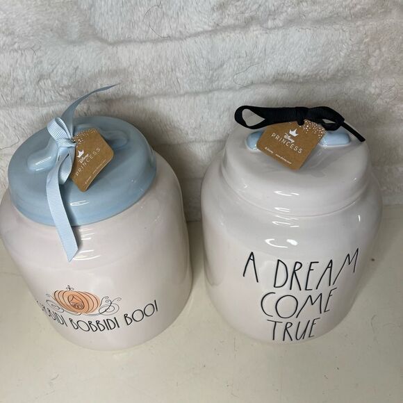 Rae Dunn Disney Bibbidi Bobbidi Boo & A Dream Come True Cinderella Canister - Picture 4 of 4